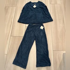 Cozy Navy Plush Jumpsuit - Women's Lounge Romper